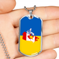Ukrainian-Canadian - Luxury Dog Tag Necklace