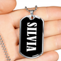 Silvia v03 - Luxury Dog Tag Necklace