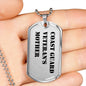 Coast Guard Veteran's Mother - Luxury Dog Tag Necklace