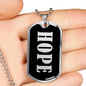Hope v02 - Luxury Dog Tag Necklace