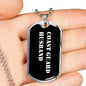 Coast Guard Husband v3 - Luxury Dog Tag Necklace