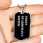 Coast Guardsman's Sister v2 - Luxury Dog Tag Necklace
