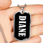 Diane v02 - Luxury Dog Tag Necklace