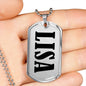 Lisa v01 - Luxury Dog Tag Necklace
