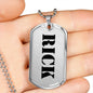 Rick - Luxury Dog Tag Necklace