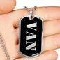 Van v3 - Luxury Dog Tag Necklace