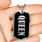 Queen v02 - Luxury Dog Tag Necklace