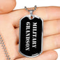 Military Grandson v2 - Luxury Dog Tag Necklace