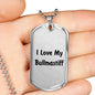 Love My Bullmastiff v4 - Luxury Dog Tag Necklace