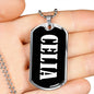 Celia v02 - Luxury Dog Tag Necklace