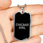 Chicago Girl v2 - Luxury Dog Tag Necklace