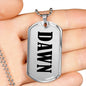 Dawn v01 - Luxury Dog Tag Necklace