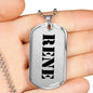 Rene - Luxury Dog Tag Necklace