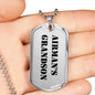 Airman's Grandson - Luxury Dog Tag Necklace