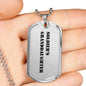 Soldier's Granddaughter - Luxury Dog Tag Necklace