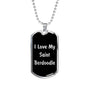 Love My Saint Berdoodle v5 - Luxury Dog Tag Necklace