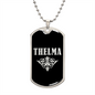 Thelma v02a - Luxury Dog Tag Necklace