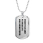 Coast Guard Veteran's Grandmother - Luxury Dog Tag Necklace