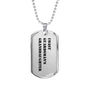 Coast Guardsman's Granddaughter - Luxury Dog Tag Necklace