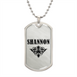 Shannon v01a - Luxury Dog Tag Necklace