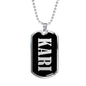 Kari v01s - Luxury Dog Tag Necklace