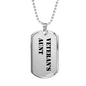 Veteran's Aunt - Luxury Dog Tag Necklace