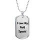 Love My Field Spaniel v4 - Luxury Dog Tag Necklace