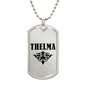 Thelma v01a - Luxury Dog Tag Necklace