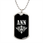 Ann v02a - Luxury Dog Tag Necklace