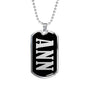 Ann v01s - Luxury Dog Tag Necklace