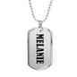Melanie v01 - Luxury Dog Tag Necklace