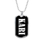 Kari v02 - Luxury Dog Tag Necklace