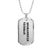 Afghanistan Veteran - Luxury Dog Tag Necklace