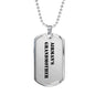 Airman's Grandmother - Luxury Dog Tag Necklace