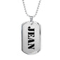 Jean - Luxury Dog Tag Necklace