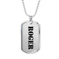 Roger - Luxury Dog Tag Necklace