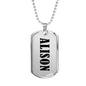 Alison v01 - Luxury Dog Tag Necklace