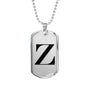 Initial Z v1a - Luxury Dog Tag Necklace
