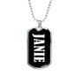 Janie v02 - Luxury Dog Tag Necklace