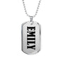 Emily v01 - Luxury Dog Tag Necklace