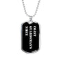 Coast Guardsman's Niece v3 - Luxury Dog Tag Necklace
