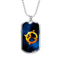 Zodiac Sign Sagittarius - Luxury Dog Tag Necklace