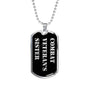 Combat Veteran's Sister v2 - Luxury Dog Tag Necklace