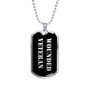 Wounded Veteran v2 - Luxury Dog Tag Necklace