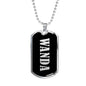Wanda v01s - Luxury Dog Tag Necklace