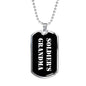 Soldier's Grandma v3 - Luxury Dog Tag Necklace