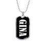 Gina v02 - Luxury Dog Tag Necklace