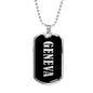 Geneva v01s - Luxury Dog Tag Necklace