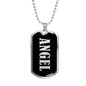 Angel v01s - Luxury Dog Tag Necklace