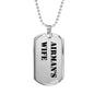 Airman's Wife - Luxury Dog Tag Necklace